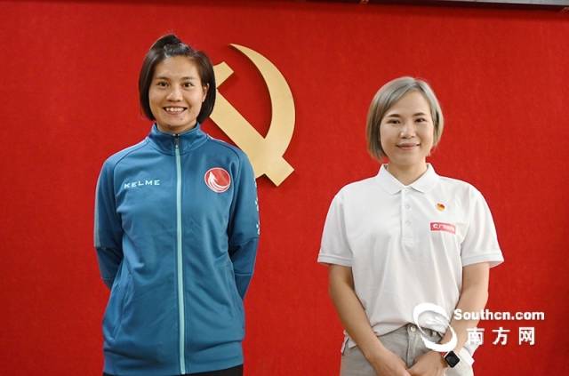 罗桂平(左)与郑莉斯(又)合影 罗桂平(左)与郑莉斯(又)合影